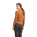 Factory Sale simple design green unique cashmere sweaters